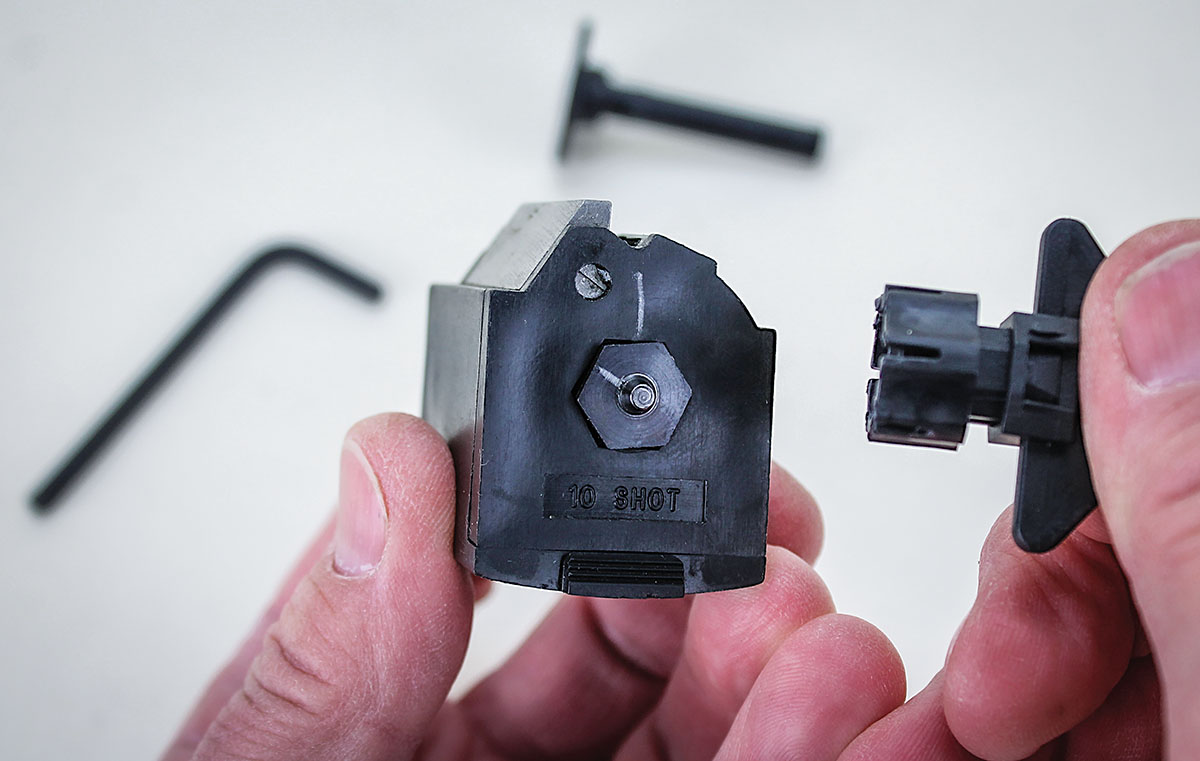 Marking the cap nut will aid in making sure the helical coil spring is wound a proper 11/4 turns.
